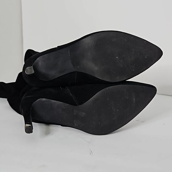 Call It Spring Thigh High Black Boots Nubuck Rosenman Size 6/36 - Picture 9 of 12